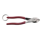 Klein Tools High Leverage Diagonal Cutters with Tether Ring thumbnail 1