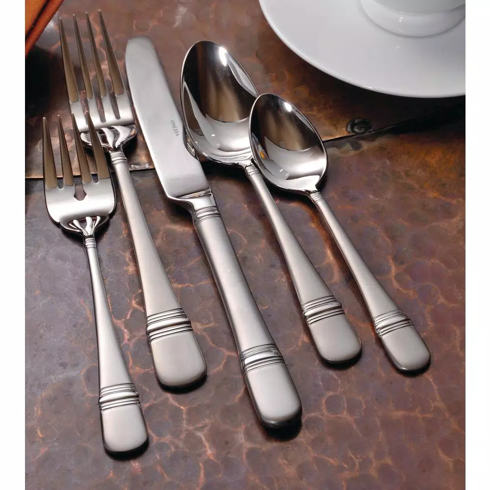 Oneida Satin Astragal 18/10 Stainless Steel Oval Soup and Dessert Spoons, Set of 12
