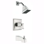 Glacier Bay Exhibit Single-Handle Tub and Shower Faucet, Brushed Nickel thumbnail 1
