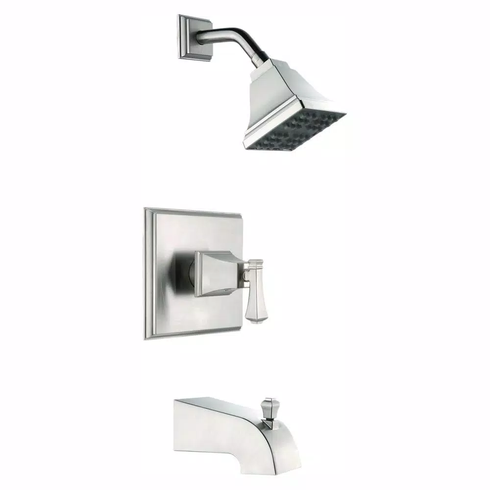 Glacier Bay Exhibit Single-Handle Tub and Shower Faucet, Brushed Nickel