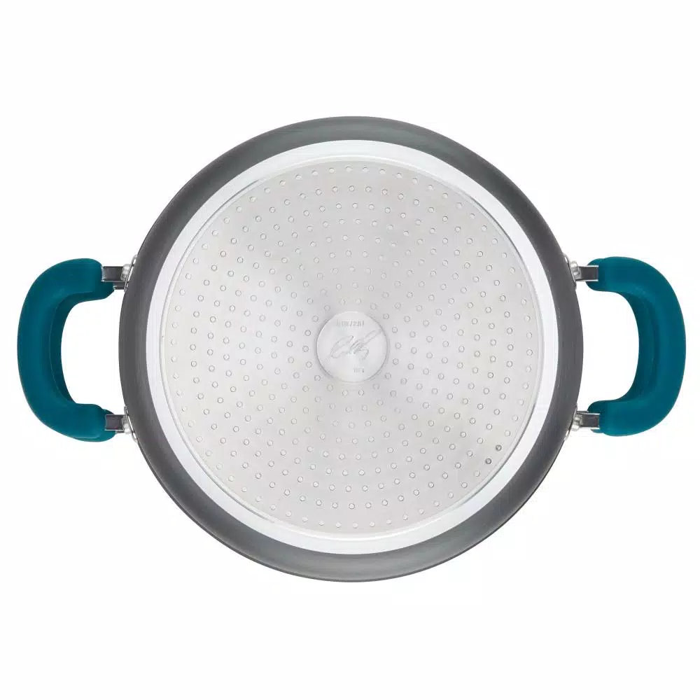 Rachael Ray Create Delicious 3 qt. Hard Anodized Aluminum Nonstick Steamer Set, Gray
