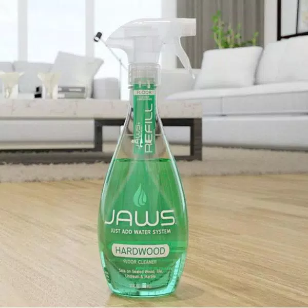 JAWS Just Add Water System Hardwood Floor Cleaner & Concentrated Refill Pods (4-Pack), 27 oz. Spray Bottle