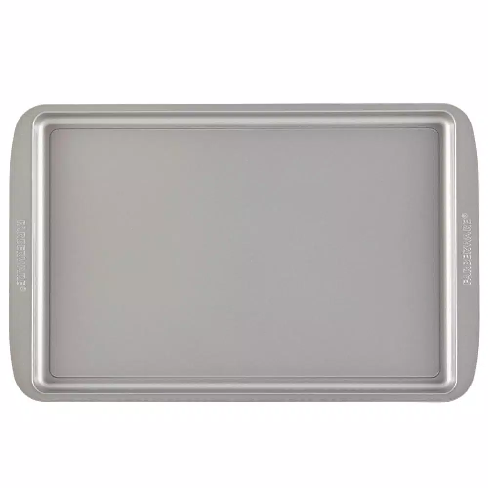 Farberware 3-Piece Nonstick Steel Cookie Pan Set, Gray