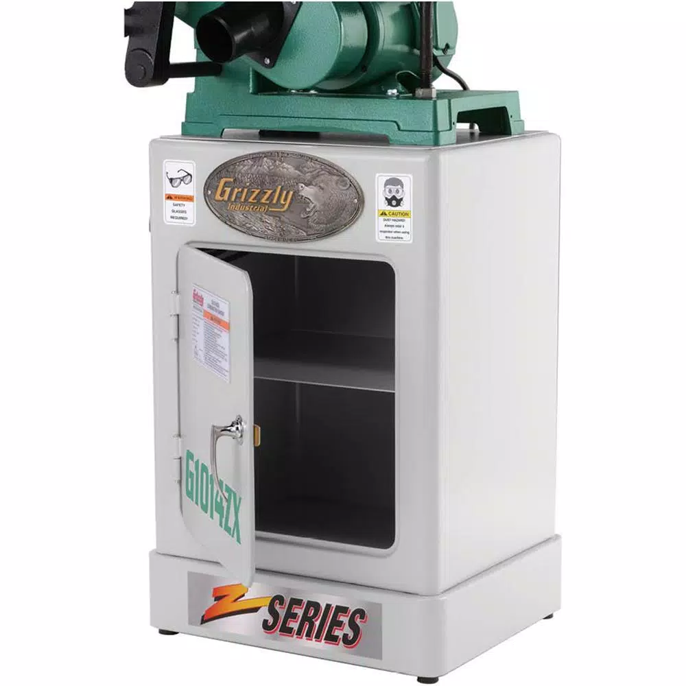 Grizzly Industrial Combination Belt and Disc Sander with Cabinet Stand, 3/4 HP, Dual Voltage