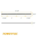 POWERTEC 13 in. High-Speed Steel Planer Knives for Delta 22-590 (Set of 3) thumbnail 3