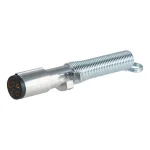 CURT 6-Way Round Trailer Connector Plug with Spring (Trailer Side) thumbnail 1