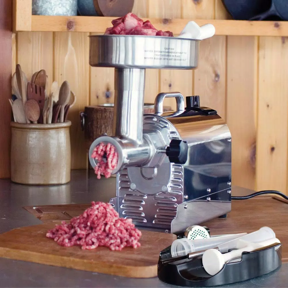 Weston Pro Series #22 1.5 HP Stainless Steel Electric Meat Grinder & Sausage Stuffer