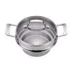 Circulon Stainless Steel Universal Stovetop Steamer Set with Glass Lid, 2 qt. thumbnail 2