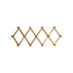 Ironwood Acacia Wood Expandable Accordion Peg Rack thumbnail 4