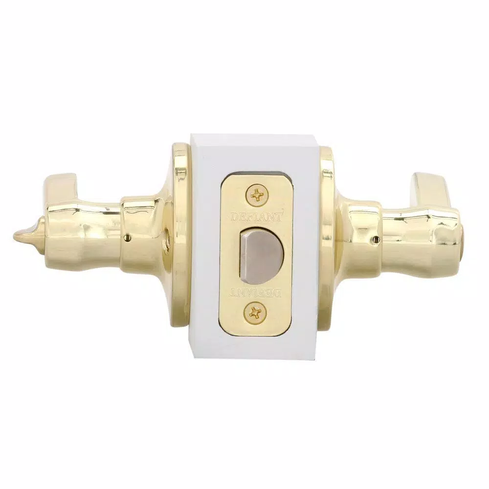 Defiant Viano Polished Brass Privacy Bed/Bath Door Lever