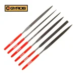 Gyros 5-1/2 in. 6-Piece Needle File Set with Rubber Grip Handles thumbnail 1
