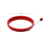 Chef Buddy Nonstick Silicone Egg Ring Molds, 4-Pack thumbnail 2