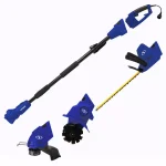 Sun Joe 4.5 Amp Electric Multi-Tool Lawn Care System - Hedge Trimmer, String Trimmer, and Garden Tiller thumbnail 1