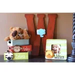Jeff McWilliams Designs 15 in. Oversized Unfinished Wood Letter (W) - Industrial Style Wall Decor thumbnail 2