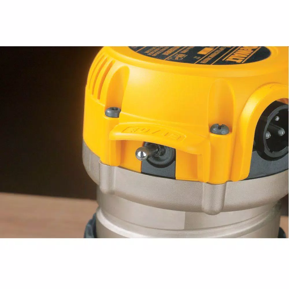 DEWALT 2-1/4 HP 12 Amp Electronic Variable Speed Fixed Base Router with Soft Start
