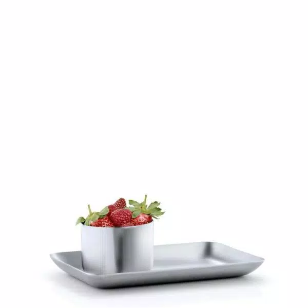 blomus BASIC Matte Stainless Steel 1-Piece Serving Tray