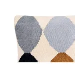 3R Studios Off-White Geometric Pattern Lumbar Throw Pillow, Blue and Brown, 26 x 16 in. thumbnail 7