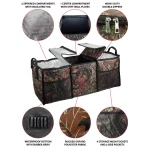 GigaTent 3-Compartment Collapsible Cooler & Trunk Organizer for SUV, Truck, and Auto - Camo thumbnail 3