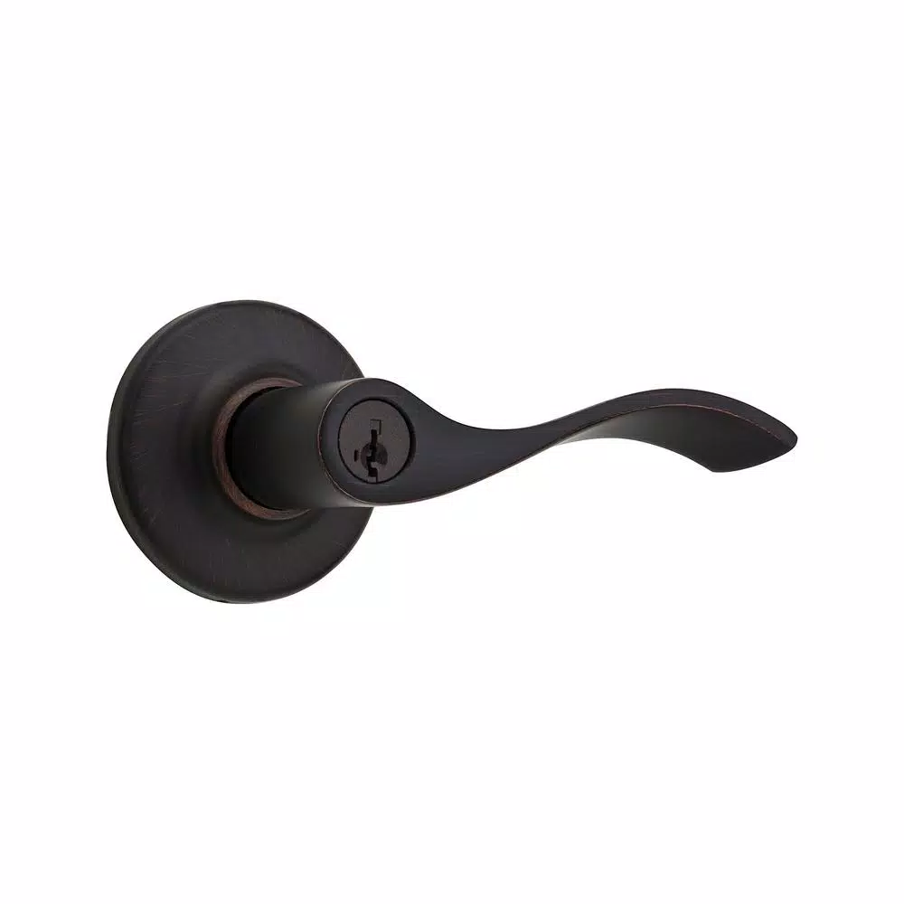 Kwikset Balboa Venetian Bronze Exterior Entry Door Lever with SmartKey Security