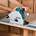 Makita 18V X2 LXT Brushless 6-1/2" Plunge Circular Saw (Tool Only) with 55T Carbide Blade thumbnail 4