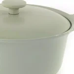 BergHOFF Ron 4.4 Qt. Cast Iron Stock Pot with Lid, Green thumbnail 2