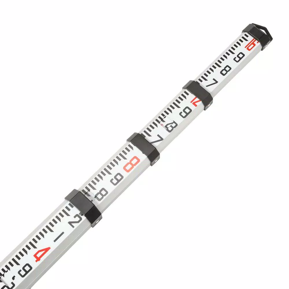 Johnson's 16 ft. Aluminum Telescoping Grade Rod with Dual Graduations