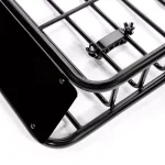 Stark Universal Roof Basket Cargo Carrier with Rack Extensions, 150 lb Capacity, Black thumbnail 5