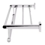 ALFI BRAND 23.63 in. Modern Wall Mount Towel Rack and Shelf, Polished Chrome thumbnail 6