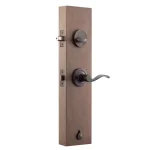 Copper Creek Colonial Handleset with Waverlie Lever Trim in Tuscan Bronze thumbnail 4