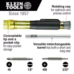 Klein Tools 4-in-1 Precision Electronics Pocket Multibit Screwdriver with Cushion-Grip Handle thumbnail 2