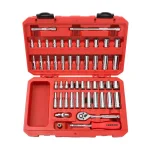 TEKTON 51-Piece 1/4 in. Drive Socket Set, SAE and Metric, Shallow and Deep Lengths thumbnail 1