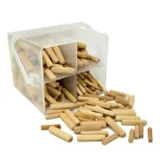 WEN 400-Piece Fluted Woodworking Dowel Pin Variety Bucket - 1/4 in., 5/16 in., and 3/8 in. Birch Dowels thumbnail 2