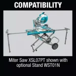 Makita 18V X2 LXT 12 in. Brushless Dual-Bevel Sliding Compound Miter Saw Kit with Bonus 18V LXT Jigsaw thumbnail 12