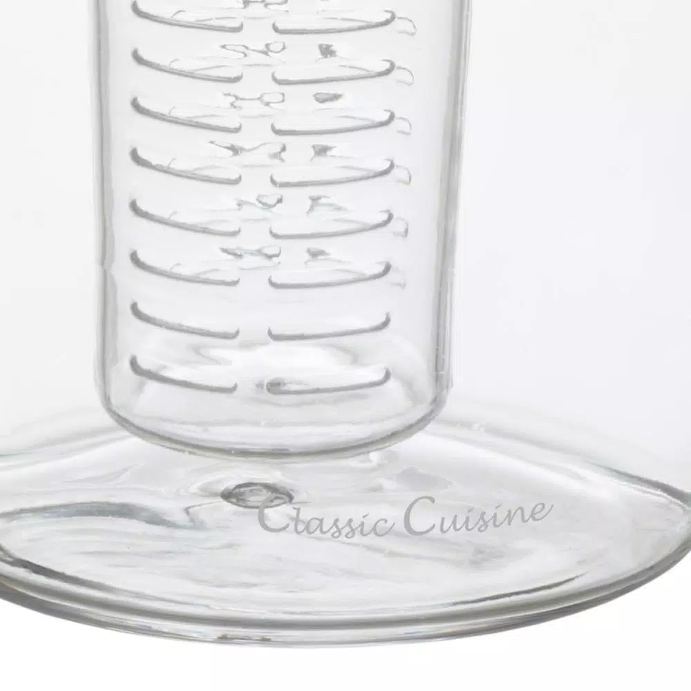 Classic Cuisine 96 oz. Clear Acrylic Infusion Pitcher with Removable Tube