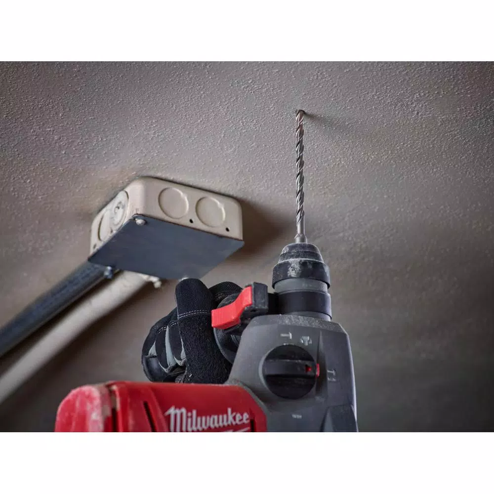 Milwaukee 44 Magnum 2-Cutter SDS-Plus Carbide Hammer Drill Bit Set, 5-Piece
