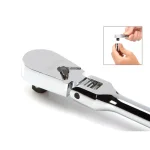 TEKTON 3/8 in. Drive x 12 in. Flex Head Bent Handle Ratchet, 90-Tooth thumbnail 6
