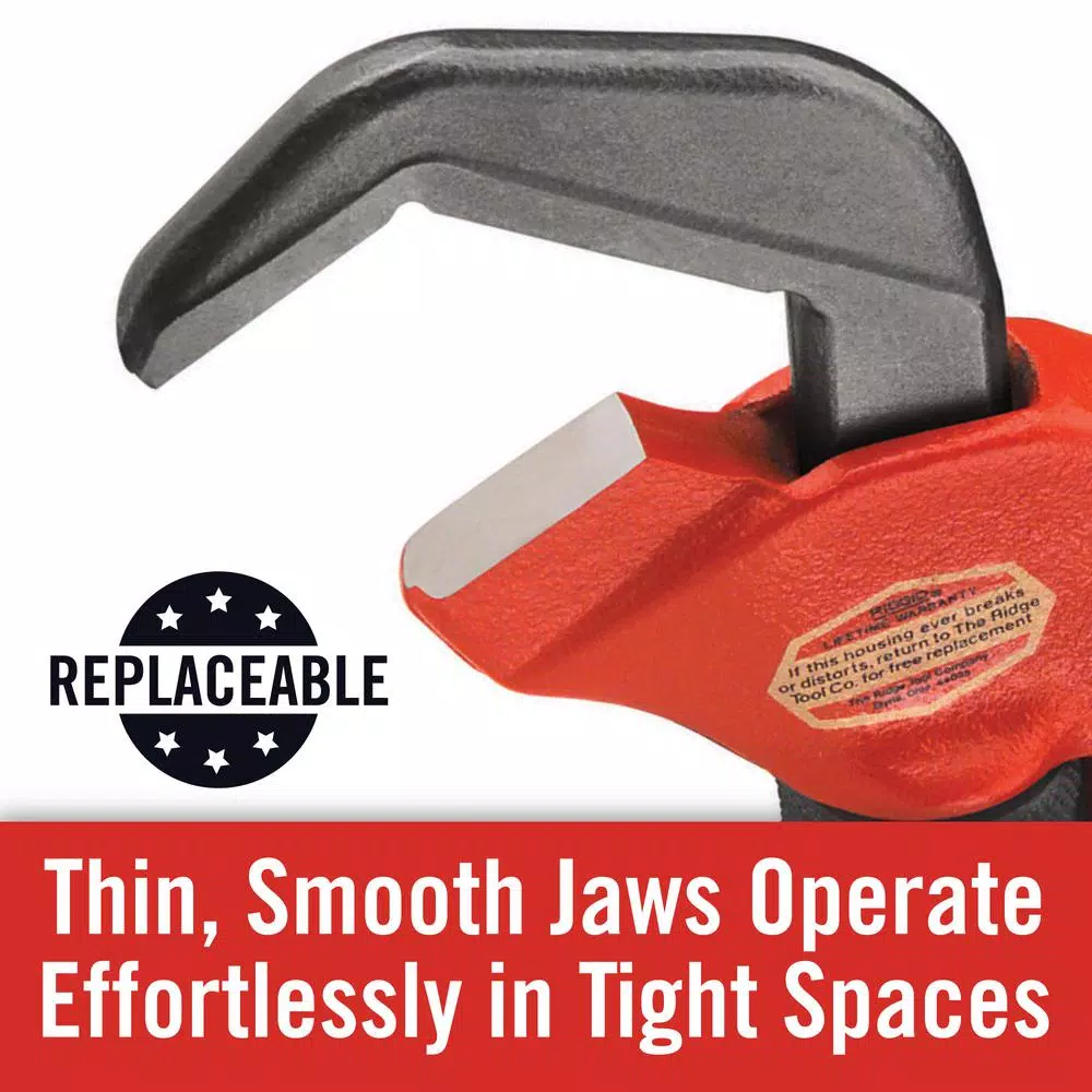 RIDGID E-110 Hex Pipe Wrench, 1-1/8 in. to 2-5/8 in. Capacity