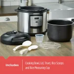 BLACK+DECKER 11-in-1 6 Qt. Stainless Steel Electric Pressure Cooker with Non-Stick Insert thumbnail 5