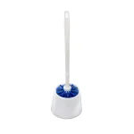Alpine Industries 16 in. Plastic Toilet Bowl Brush and Holder Set, 2-Pack thumbnail 1
