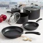 Ecolution Symphony 8-Piece Aluminum Nonstick Cookware Set with Hydrolon PFOA-Free Coating, Slate thumbnail 2