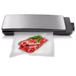 NutriChef Stainless Steel Electric Vacuum Sealer with Reusable Bags and Roll thumbnail 7
