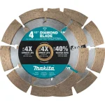 Makita 4.5 in. Segmented Rim Diamond Blade for Masonry, Brick, and Concrete (2-Pack) thumbnail 1