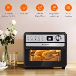 Costway 23 Qt. 12-in-1 Air Fryer Oven with Rotisserie, 1700W Convection Toaster Oven, Black thumbnail 3