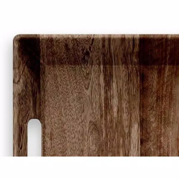 Unbranded Amazon Floral Melamine Rectangular Serving Tray with Handles