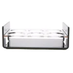 Mind Reader Black Acrylic 6-Slot Cup Holder Serving Tray with Cutout Handles thumbnail 4