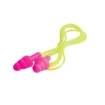 Girl Power At Work ERB Safety ERB-04C Reusable Corded Ear Plugs, Hi-Viz Pink, 100 Pairs thumbnail 1