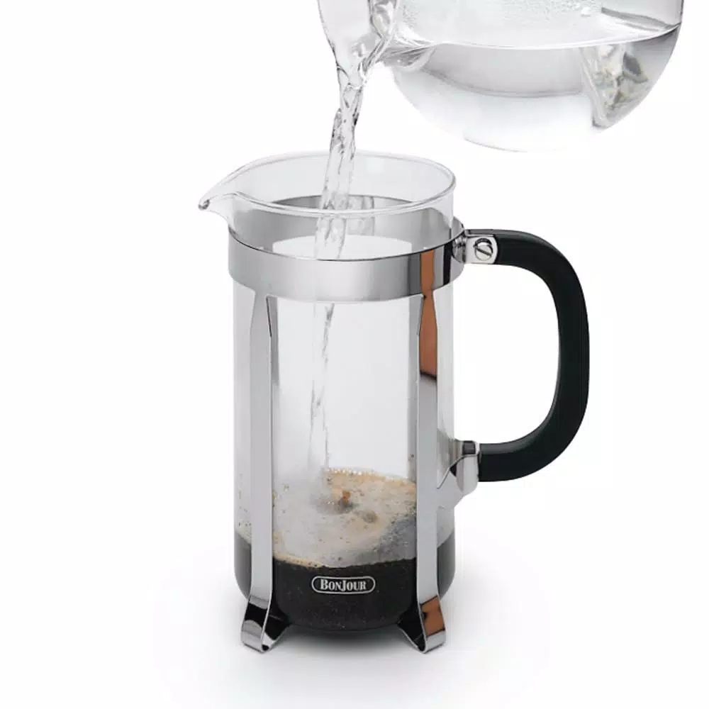 BonJour Monet 12-Cup French Press with Patented Stainless Steel Filtering Lid