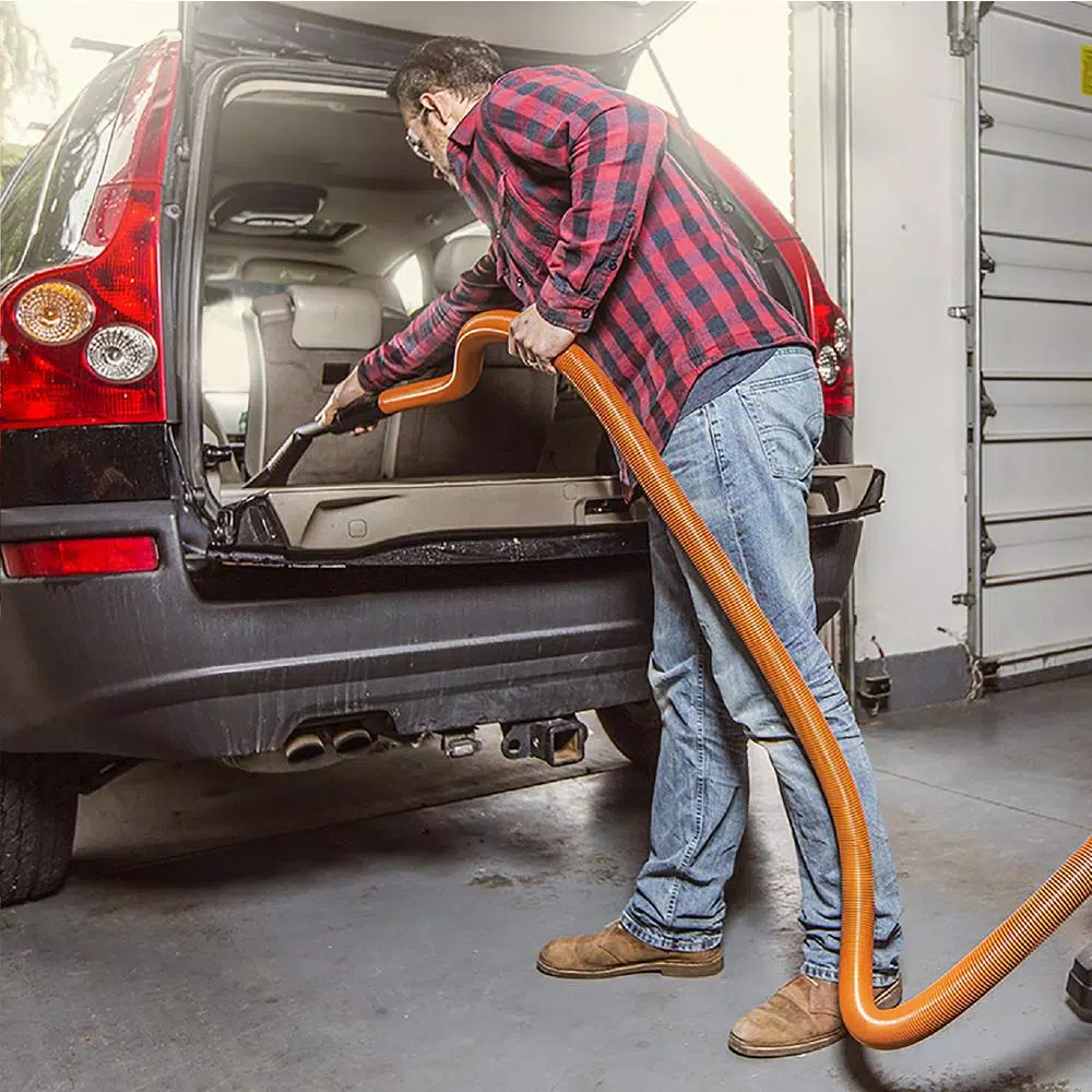 RIDGID 16 Gal. 6.5 Peak HP Stainless Steel Wet/Dry Shop Vac with 10 ft. Pro Hose and Locking Accessories