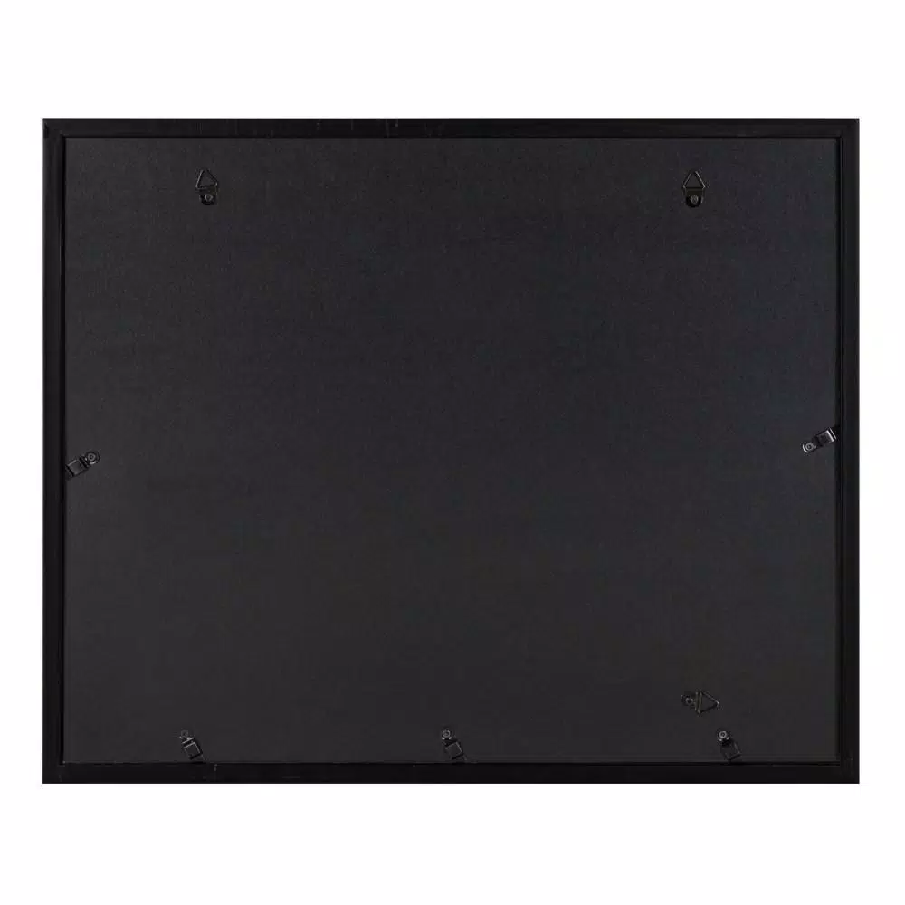 DesignOvation LeMans 8.5 x 11 in. Black and Walnut Brown Document Picture Frame Set, Set of 4