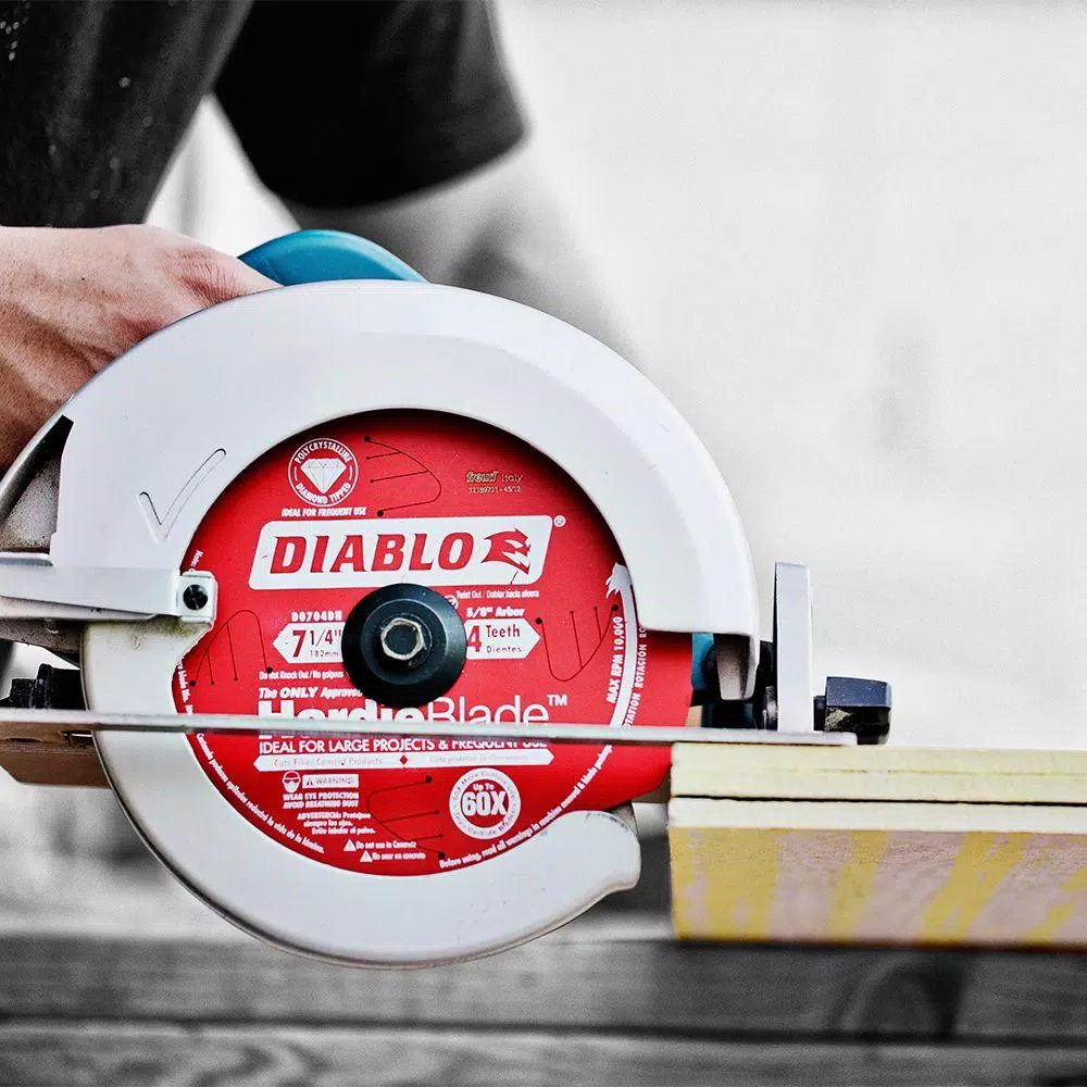 Diablo 7-1/4 in. 4-Tooth Polycrystalline Diamond (PCD) Tipped Fiber Cement Saw Blade